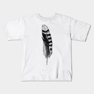 Jay Feather Print Kids T-Shirt